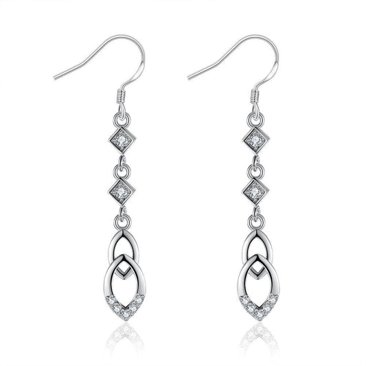 Dangling Infinity Drop Earrings Made with  Elements