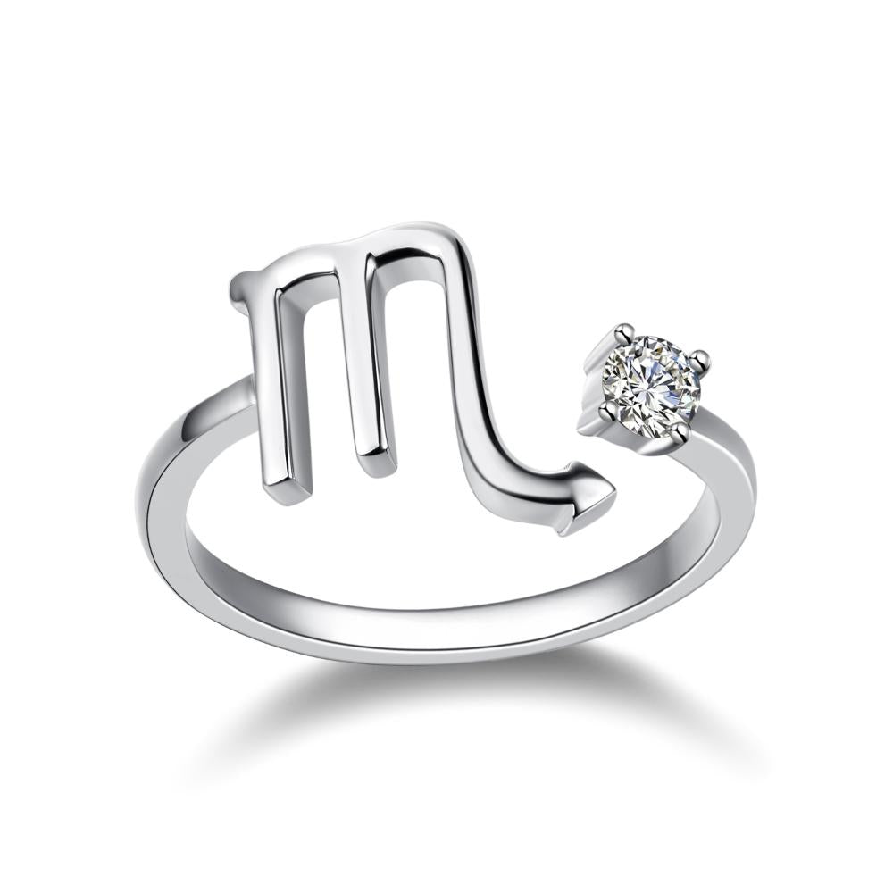 925 Sterling Silver Zodiac Sign Ring