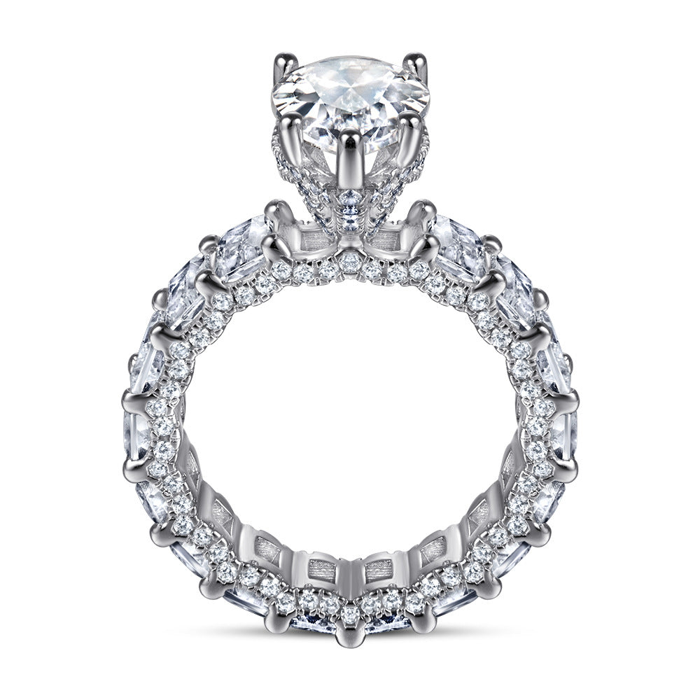 925 Silver Rings for Women Teardrop Shaped Rings