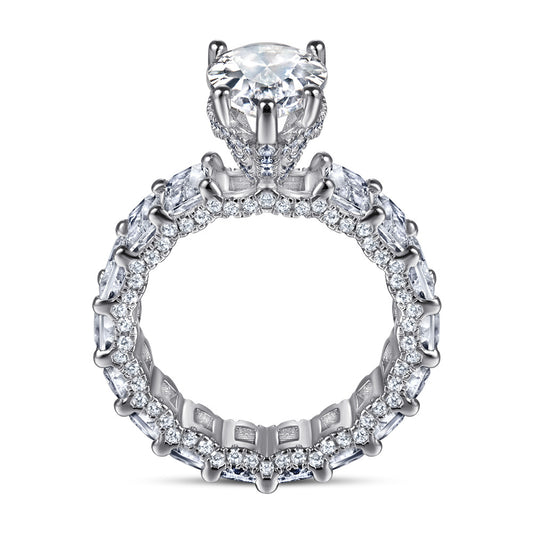 925 Silver Rings for Women Teardrop Shaped Rings