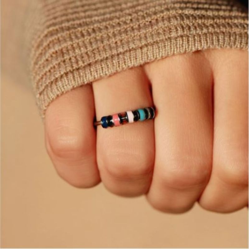 Unique Spinner Rings with Beads for her