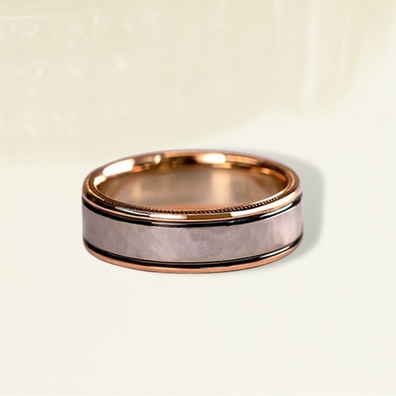 Rose Gold Color Zircon Rings