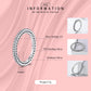 Sterling Silver Hearts Ring Clear CZ Fashion Stackable Vintage