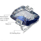 Sterling Silver Inlaid Special-shaped Natural Color Treasure Ring