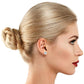 Twist Stud Earrings - White Gold Filled