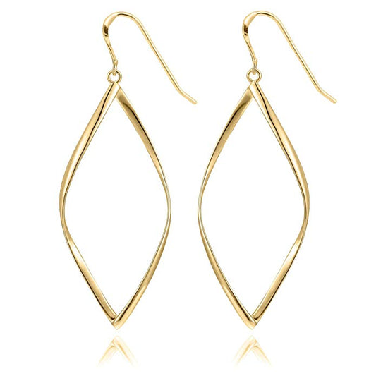 Goldtone Diamond Drop Earrings