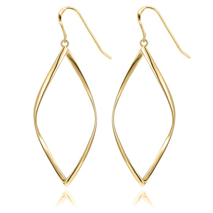 Goldtone Diamond Drop Earrings