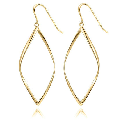 Goldtone Diamond Drop Earrings