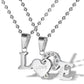 Gold Heart Necklace with diamonds bright look