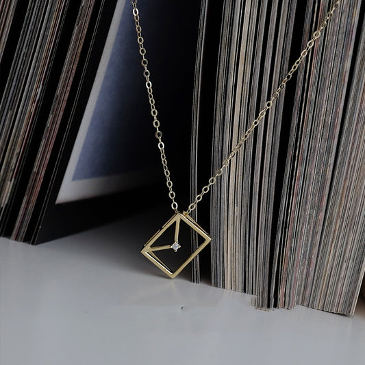 Envelope Necklace Female Clavicle Chain