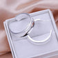 Classic White Gold Plated Hoop Earrings