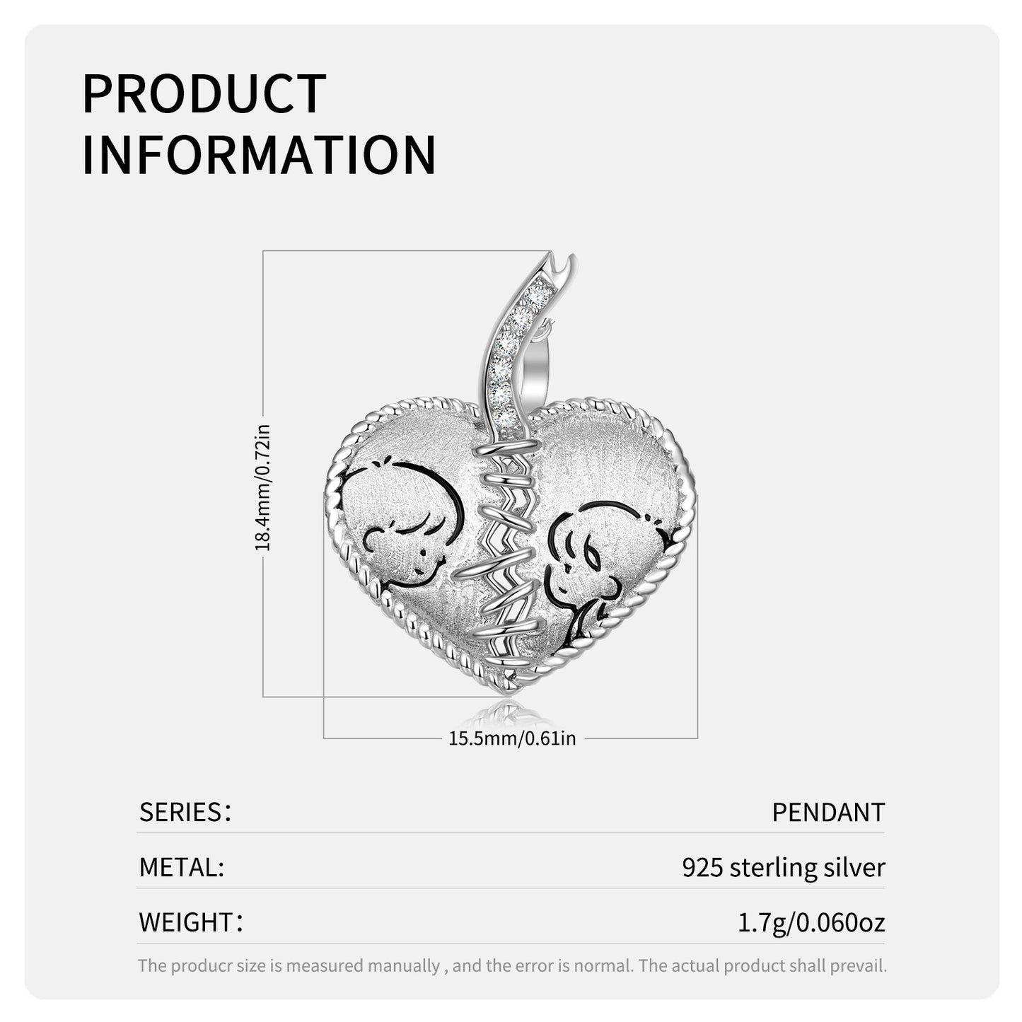 Original Sentimental Mended Heart Necklace Ins Style S925 Sterling Silver
