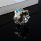 Unisex Exaggerated Whole Wrap Gem Finger Ring