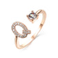 Adjustable Rings With Initial