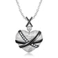 925 Sterling Silver Plating Repaired Heart Necklace Sad Chain Necklace