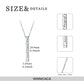 925 Sterling Silver Vertical Bar Necklace Engraved Message Inspirational Jewelry