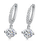 Dangling Pav'e  Elements Drop Earrings