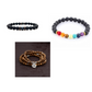 Personality Men's Black Volcanic Stone Bracelet