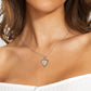 S925 Sterling Silver Simple Elk Hangtag Necklace Ins Style