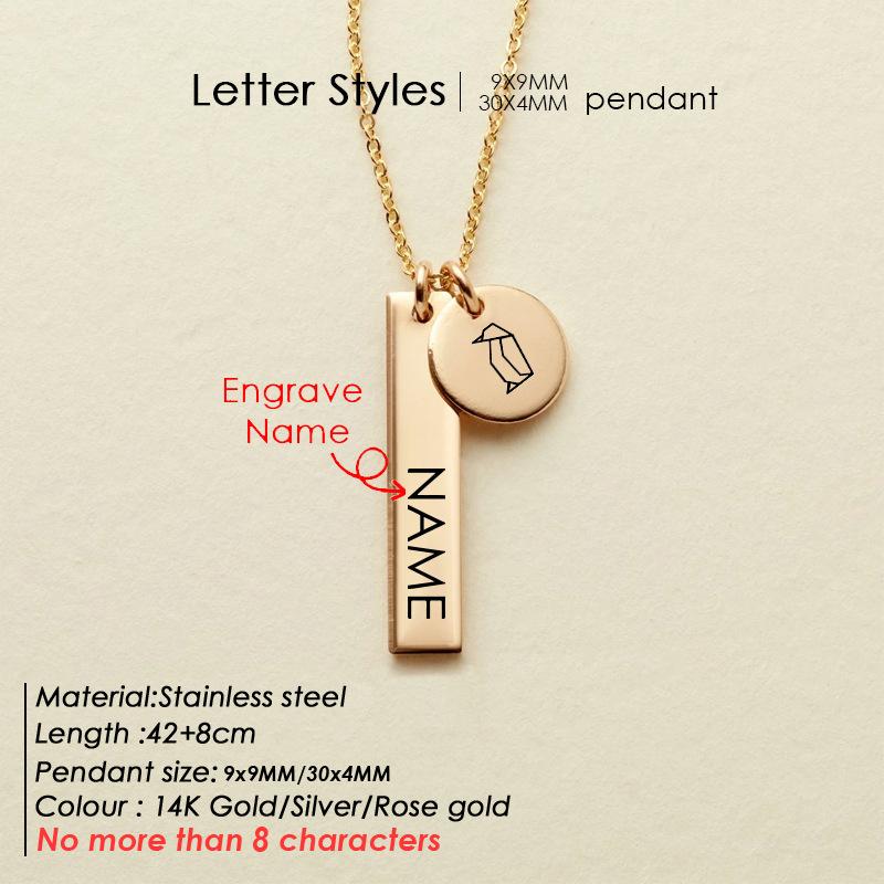 European And American Cross-border New Geometric Necklace