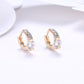 Mini  Circular Earrings in 14K Gold