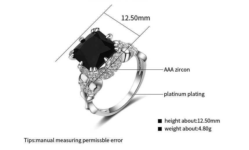 Sterling Silver Zircon Ring details
