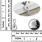 Cremation urn necklace for Human Pets measurement