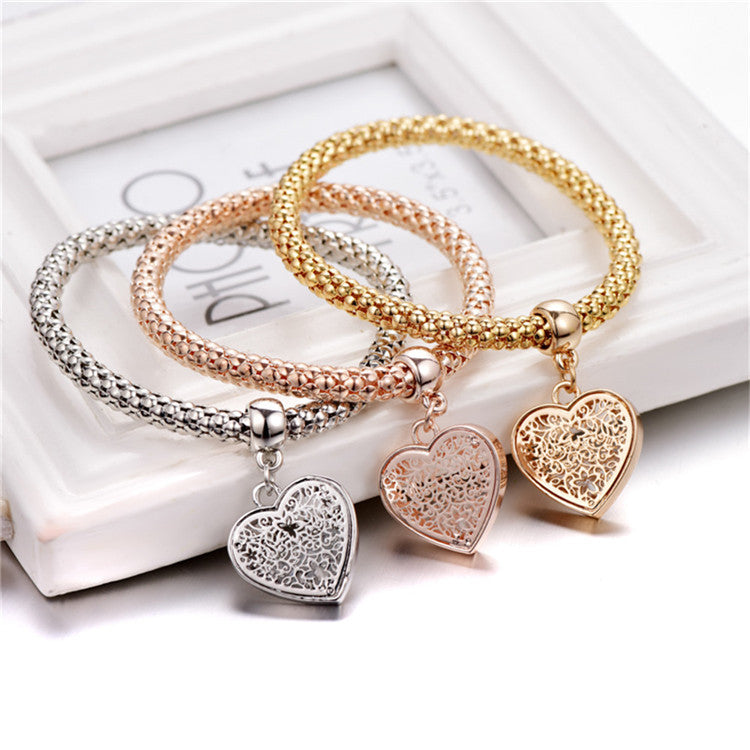 Heart Bracelet Set 3pcs