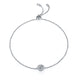 High Quality Silver Sunflower 0.5 Carat Moissanite Bracelet