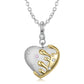 Ins Wind Melting Heart Necklace Female Minority Design S925 Sterling Silver Gold Plated Bone Chain