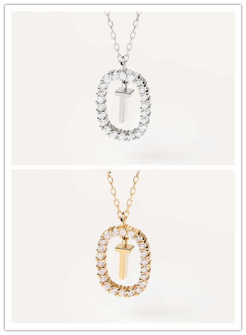 Women's Light Luxury Alphabet Sterling Silver Collarbone Necklace