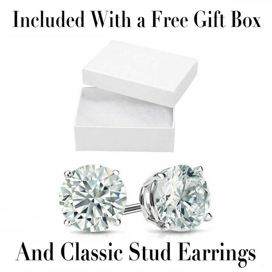 18K White Gold Plating Blue Heart Threader Drop Earrings