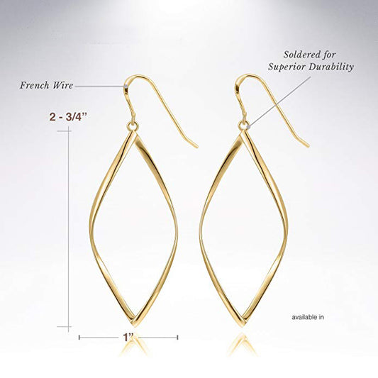Goldtone Diamond Drop Earrings