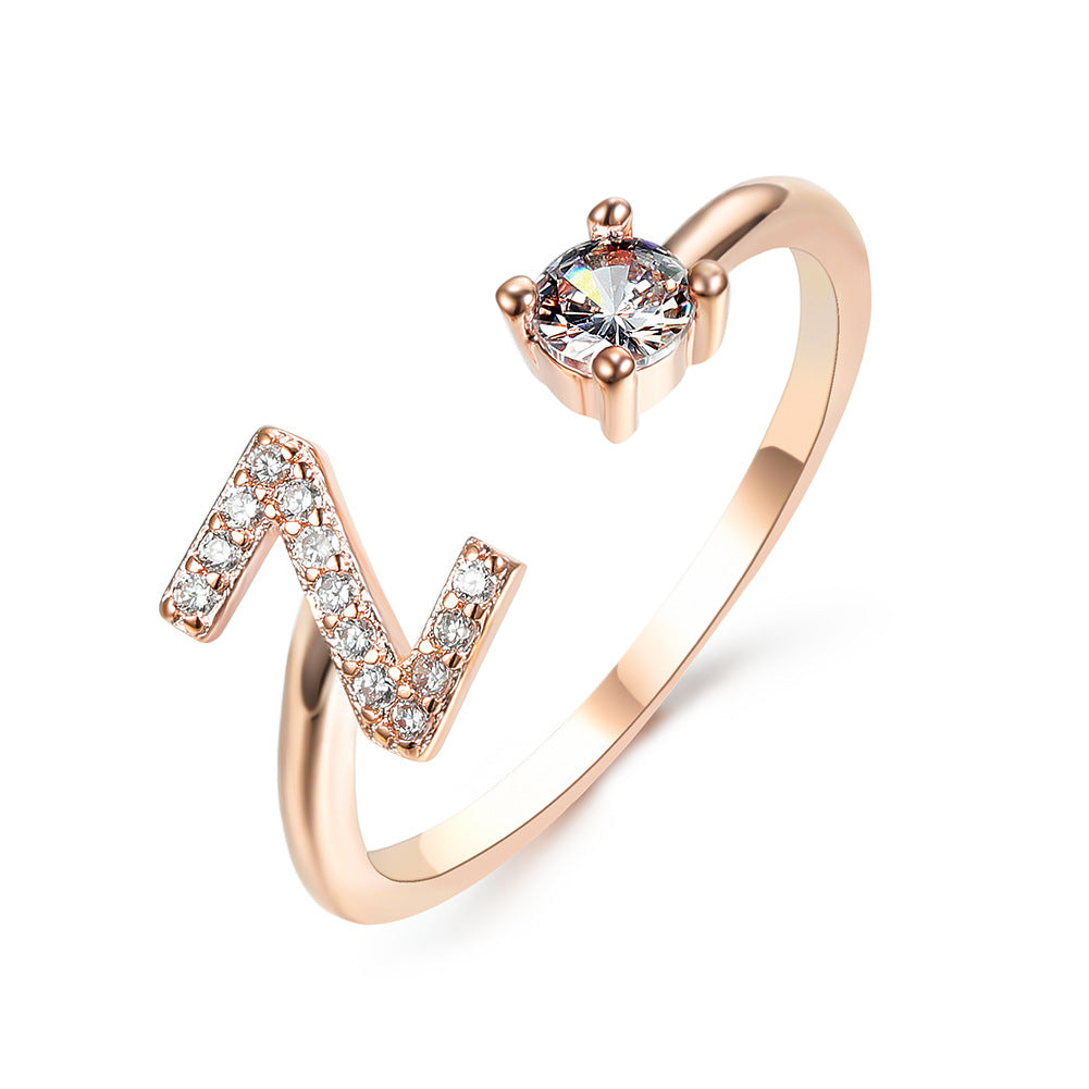 Adjustable Rings With Initial
