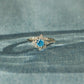 Women's Sterling Silver Snowflake Ring With Diamond Zircon Fashion