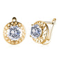 Elements Laser Cut Clip On Earrings