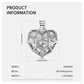 Original Design Simple Heart Mesh Necklace Sweater Chain Fashion Ins S925 Silver Necklace Pendant