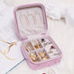 Single Layer Zipper Portable Jewelry Storage Jewelry Box