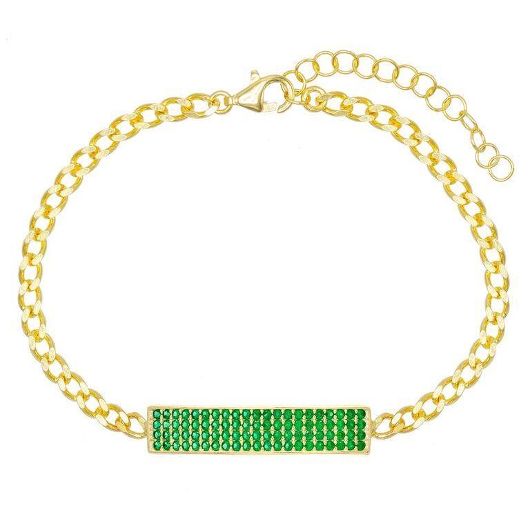 Curb Green Pae Bracelet