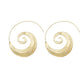 18K Gold Plated Spin Spiral Earrings