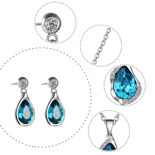 Necklace Earrings And Ring Three-piece Set