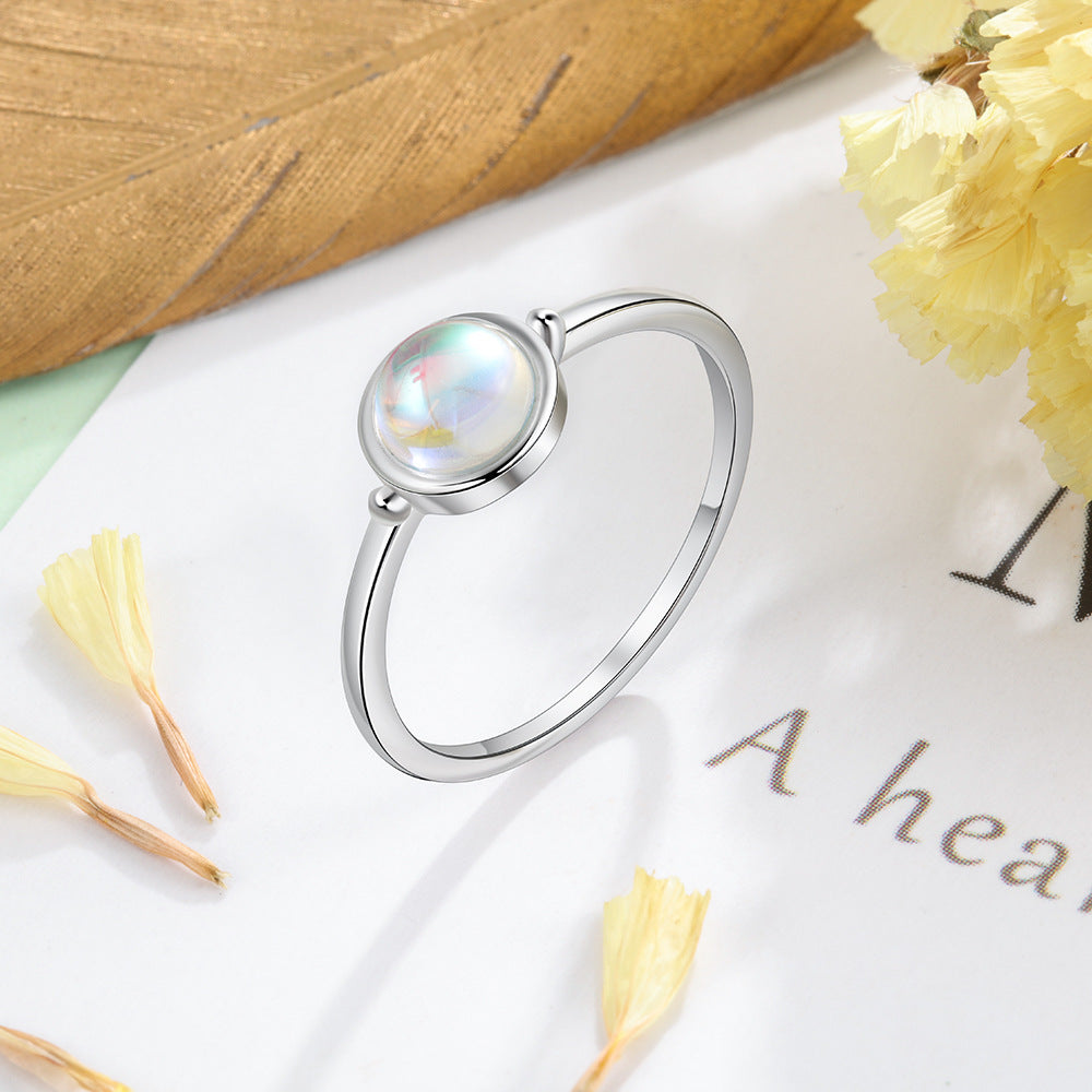 Gemstone Ring Unique Moonstone ring