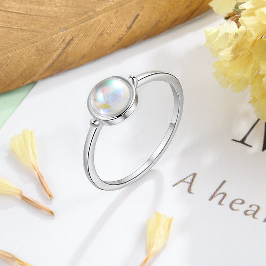 Gemstone Ring Unique Moonstone ring