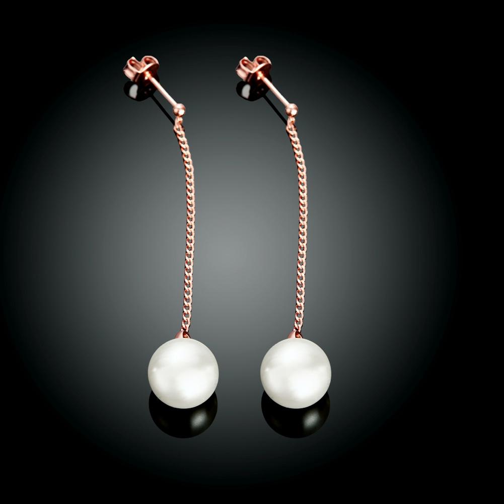 Freshwater Pearl Dangling Link Earrings