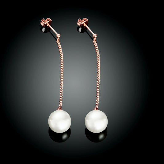 Freshwater Pearl Dangling Link Earrings