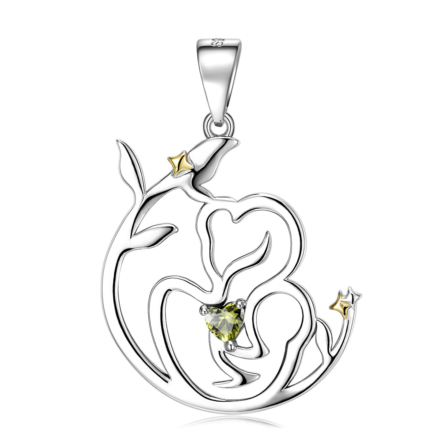 S925 Sterling Silver Love Necklace Mother's Day Series Sweater Chain