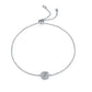 High Quality Silver Sunflower 0.5 Carat Moissanite Bracelet