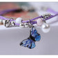 Women's Butterfly Pearl Couple Bracelet