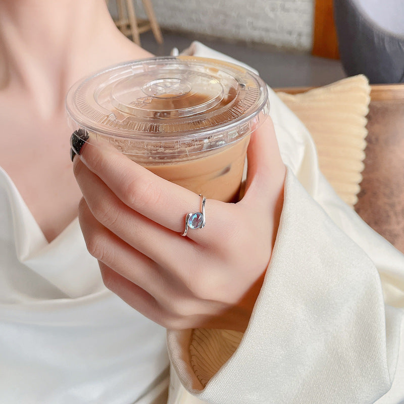 Simple And Fashionable All-match Niche Design Cold Wind Index Ring