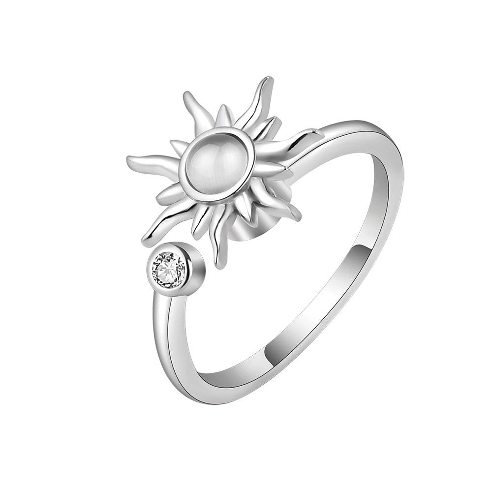 Rotating Sunflower Relief And Anti-Stress Ring